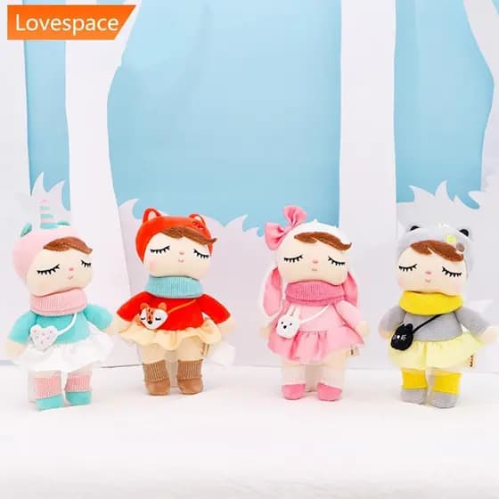 LS-STORE 21cm Metoo Mini Floresta Angela Coelho Para Crianças Brinquedos Boneca Meninas Aniversário Natal Dos Desenhos A