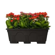 VASO DE PLANTA FLOREIRA 10 LITROS JARDINEIRA DE CHAO PRETA