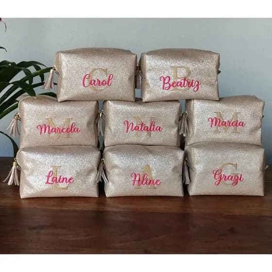 Necessaire Personalizada Shine glitter