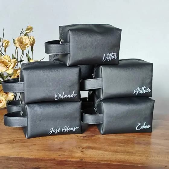 Kit 5 Unidades Necessaire Personalizada Box com Alça