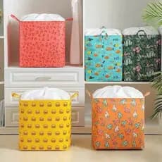 Cesto Extra Grande Para Armazenar Roupas e Colchas 100L  ANA