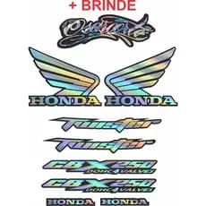 kit adesivo camaleão holografico para honda cbx twister 250