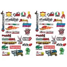 KIT  ADESIVOS  VINIL VARIADOS CARRO MOTO CAMINHÃO BIKE- STICKERS DIVERSOS  CARTELAS