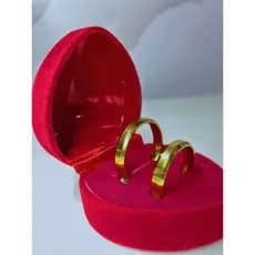 Par De Aliança Casamento e Para Noivado aço inoxidável  4mm