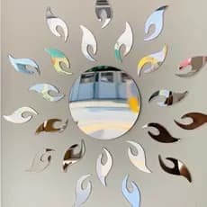 Kit Espelhos Decorativos Acrílico Sol Linda Decoração Casa