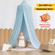 Kit 8 Placas de Ripas ShipLap 1m20CM x 42,5CM Nuvem Decoração de Parede Quarto do Bebê Boiserie