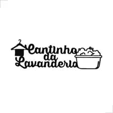 Cantinho Da Lavanderia Placa Decorativa Em Mdf Achadinhos da Shoppe Casa Baratinho