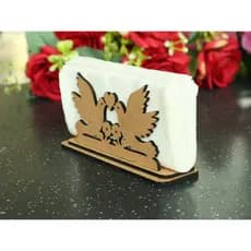 Kits 15, 20, 25 ou 30 Porta Guardanapos Cisnes  Casamento Decoração em Madeira MDF