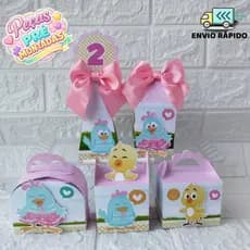 KIT FESTA GALINHA PINTADINHA ROSA/LEMBRANCINHAS/CAIXINHAS GALINHA PINTADINHA/FESTA INFANTIL