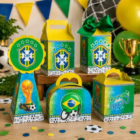KIT FESTA FUTEBOL/COPA DO MUNDO/LEMBRANCINHAS PERSONALIZADAS FUTEBOL