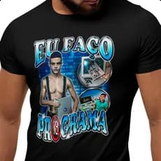 Camiseta Eu Faço Programa Faculdade Programação TI Meme 100% Algodao Premium Unissex