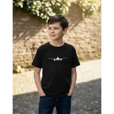 Camiseta Infantil Avião Frente Moda 100% Algodao Premium