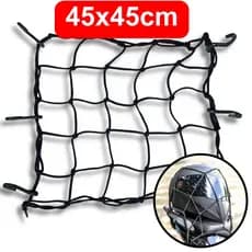 Rede Moto Elastico Aranha Grande 45x45 Motocicleta Bike Moto Teia Para Moto Redinha de Bicicleta
