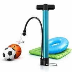 Bomba Ar Encher Pneu Carro Moto Bike Bola Piscina Colchão Alta Pressão Manual Portátil