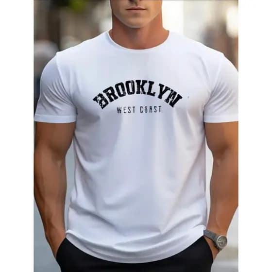 Camiseta masculina QUERIDINHA DO MOMENTO BROOKLIN  confecciona com materiais premium trazendo conforto e qualidade