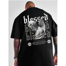 Camiseta Oversized Streetwear Unissex Blessed