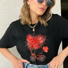 T-SHIRT FEMININA CAMISETA ESTAMPADA BLUSA BLOGUEIRA DESPOJADA 100% ALGODÃO MALHA PREMIUM-ENVIO 24HRS
