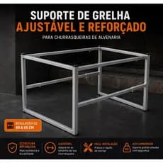 Suporte De Grelha Para Churrasqueira De Alvenaria