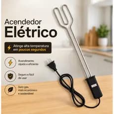 Acendedor Elétrico Churrasqueira Lareira Fogão A Lenha