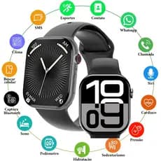 2026 Smart Watch S10 Pro Mini Bluetooth Caller ID, com monitoramento de frequência cardíaca e calculadora Z7PD