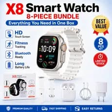 2026 Novo X8 2.2 Polegadas Smartwatch Para IOS Android Completo 6 Em 1 I15 TWS FQBF