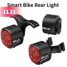 Acessórios De Bicicleta Inteligentes Para Com Luz Traseira Auto On Off Usb Lanterna De Segurança Led De Parada