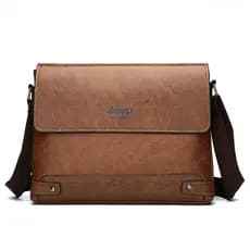 Pasta De Couro Pu Para Homens De Negócios Nova Moda Bolsas De Ombro Casuais 610