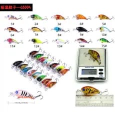 Vib Isca Falsa Isca Traseira Fina Sidewinder Placa de Ferro Isca de Fundição Longa Isca de Pesca 12pcs/15pcs