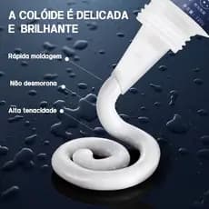 120g MS Selante Plástico-Antimofo Doméstico, Cinza Aço