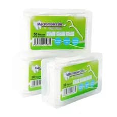 Varas de fio dental de polímero ultrafino, 50 peças, palitos de fio dental descartáveis, limpeza profunda, fio dental In