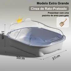 MIW Kit Caixa de Areia para Gatos Bandeja + Pá Higiênica