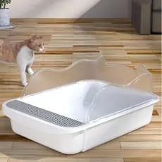 MIW Caixa de Areia Banheiro para Gatos Reforçada Sanitário Sandbox Tamanho Slim e Grande