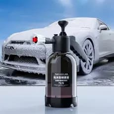 Pulverizador de Espuma Manual 2L- Pulverizador de Espuma Doméstico C/2 bicos p/lavagem de carro, limpeza