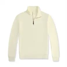 Moletom com nervuras masculino meio zíper moletom outono negócios Casual gola alta assim