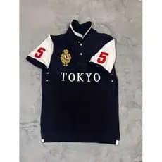Camisa polo masculina de algodão puro manga curta camiseta verão negócios Casual cidade bordado lapela camisa polo topo
