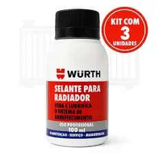 Selante Radiador Automotivo Wurth 3 Unidades Veda e Lubrifica Arrefecimento