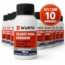 Selante Radiador Wurth Kit 10 Unidades Veda e Lubrifica Sistema Arrefecimento