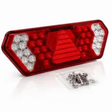 Lanterna Traseira LED Carreta Guerra Caminhão ASX 12V 24V Universal