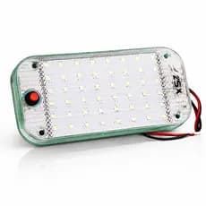 Lanterna LED Teto 48 Leds 6000K Bivolt Caminhão Baú ASX Alta Iluminação