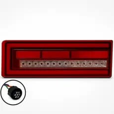 Lanterna Traseira LED VW Constellation Bivolt 12V 24V ASX Caminhão