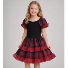 Vestido de Quadrilha Festa Junina Caipira Infantil Vestido São Jão Vestido