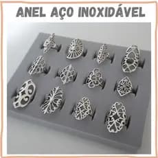 Anel Aço Inoxidável Feminino Hipoalergênico - Anel Arabesco