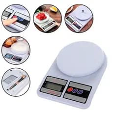 Balança Digital Para Cozinha Com Prescisão  10kg Nutrição E Dieta Capacidade Máxima 10 Kg Cor Branco