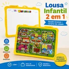 Labirinto Magnético Educativo Infantil 2 Em 1 – Lousa Mágica Com Caneta Apagável Educativa Portátil Dobrável