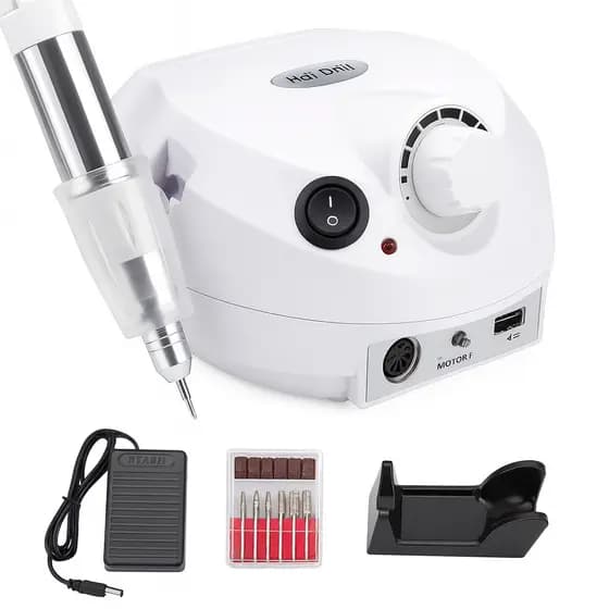 Lixadeira Pedal Motor Unha Elétrica Profissional Nail Polish Porquinho