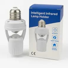 Sensor de Movimento para lâmpada Soquete E27 c/ sensor de presença Bivolt 110V~220V