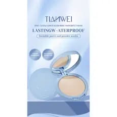 Pó Facial Cobertura Natural Longa Duração Controle de Oleosidade Acabamento Leve - Tianwei