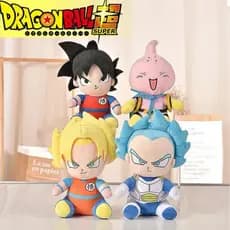 Dragon BallZ Super Sayajin Goku Pelúcias 25cm Antialérgico Personagens de Anime Colecionavel Geek Clássico  japonese toy