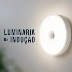 Luminária LED Recarregável com Sensor de Movimento USB Sem Fio 6 LEDs Luz Branca para Armário Closet Escada Corredor