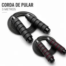 Corda De Pular Speed Rope Profissional 3m Ajustável Com Rolamento Fitness Premium